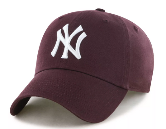 MLB New York Yankees Clean Up Hat – Maroon | Premium Edition