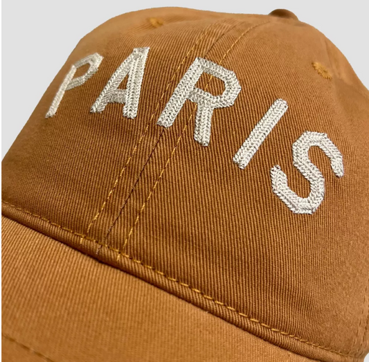Paris Baseball Hat – Tan | Premium Edition