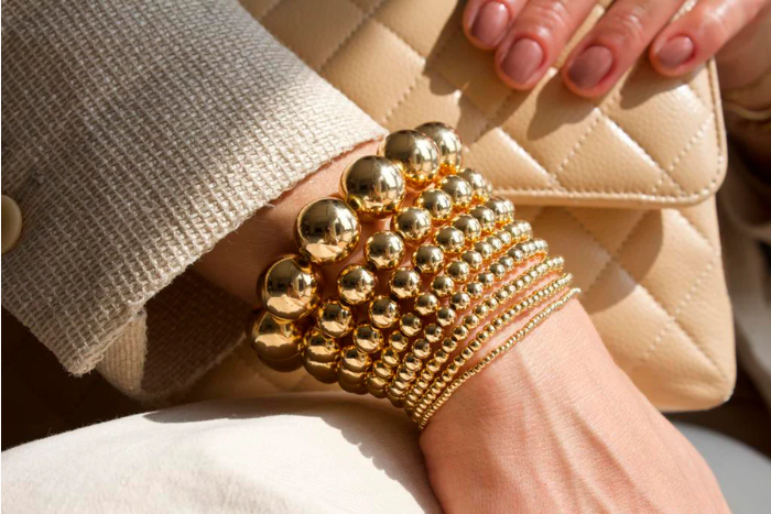 Legacy Gold Bead Bracelet – Premium Plated Edition