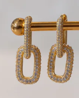 Gold Link Drop Earrings – Legacy Collection