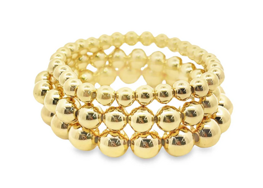 Legacy Gold Bead Bracelet – Premium Plated Edition
